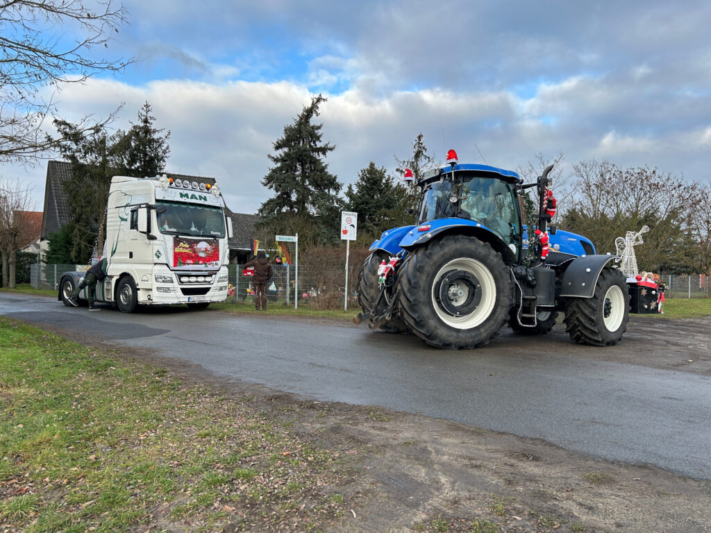 Maschinen vor der Kita